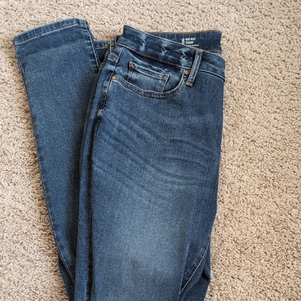 a.n.a Blue Skinny Jeans Medium Wash